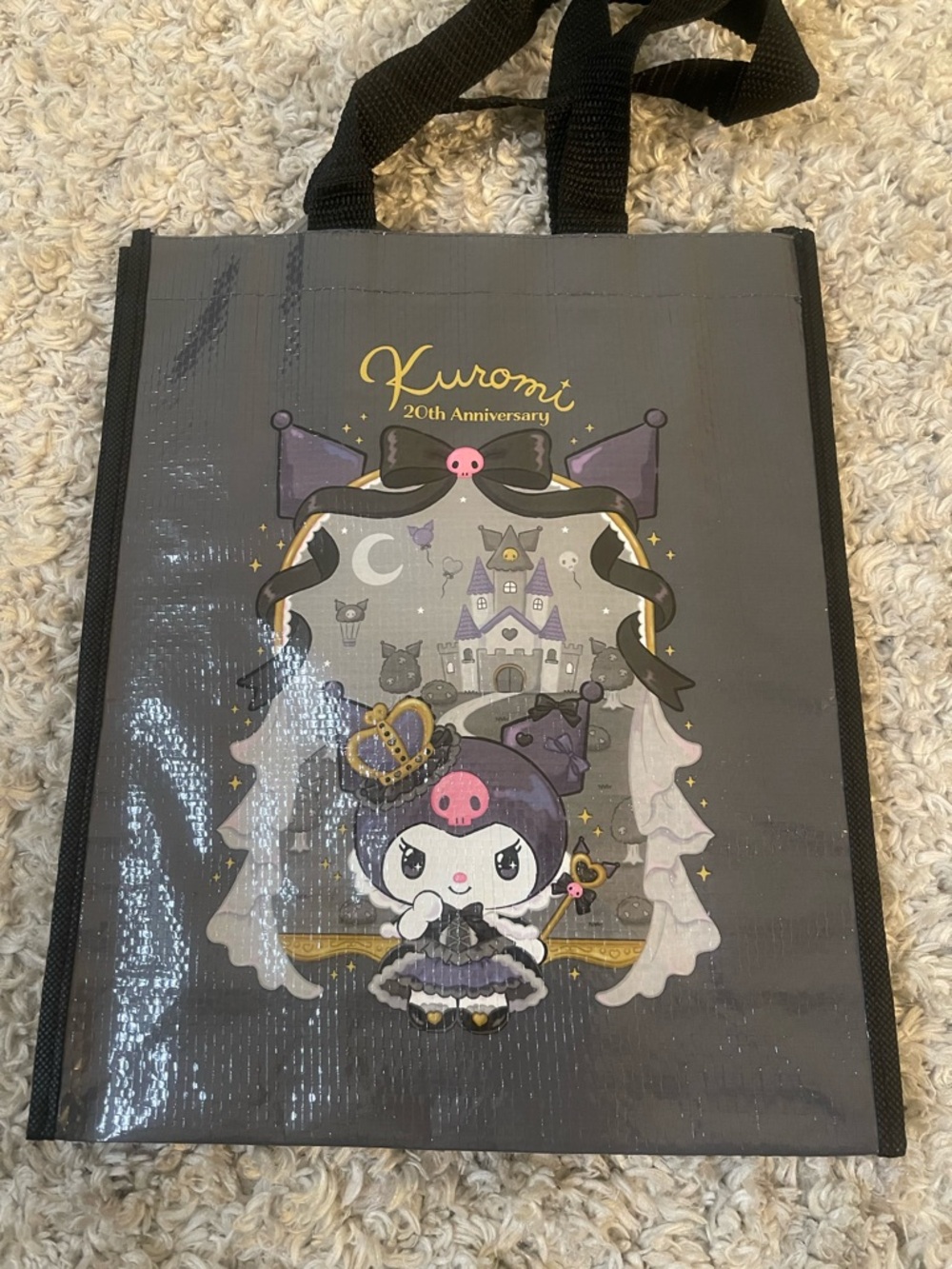 Sanrio Kuromi 20th Anniversary Gothic Tote Bag Kawaii Collector - Picture 3 of 7